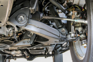 Photo of the suspension system on a car for suspension repair in houston tx | Sherwood Auto Specialists